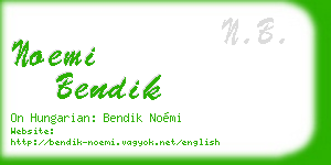 noemi bendik business card